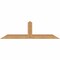 Ekena Millwork Portland Smooth Timber Gable Bracket, Western Red Cedar, 48"W x 14"H x 1 1/2"D x 3 1/2"F, 7/12 Pitch GBW048X14X0204POR00SWR - alternate 1